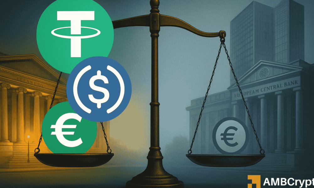 Euro stablecoins stuck at €395M as ECB report shows Europe falling behind